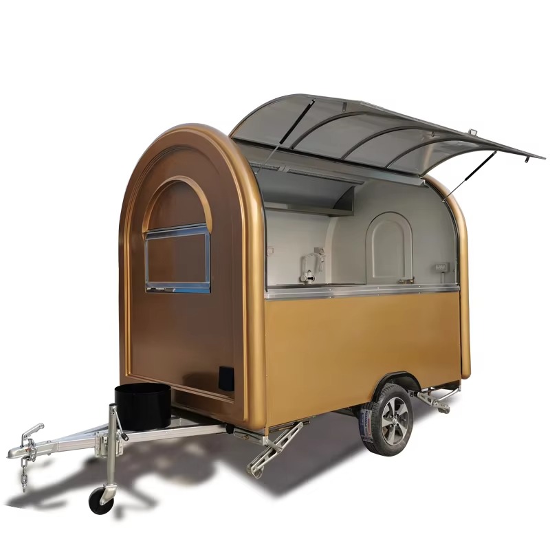 Food Truck With Snacks - รถขายอาหารเคลื่อนที่ รถขายกาแฟ รถขายฮอทดอก อุปกรณ์ขายอาหารข้างทางสำหรับขาย
