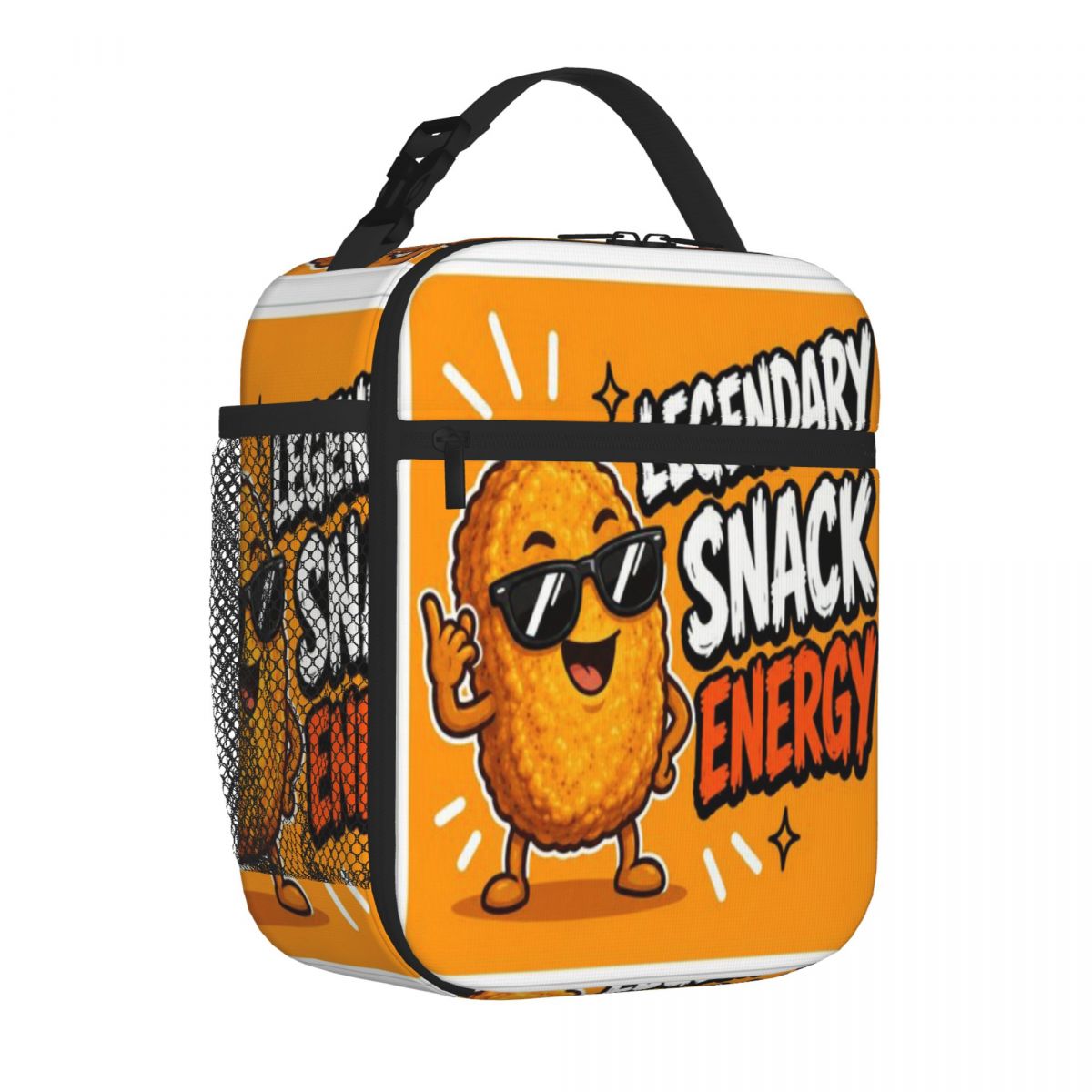 Food Energy Snacks - กระเป๋าเก็บอาหารกลางวันขนาดใหญ่ลายไก่เน็ггетส์สุดฮิต ขายดี กระเป๋าใส่อาหารสำหรับเด็กแรกเกิด