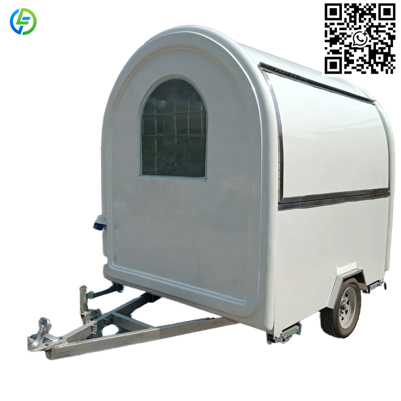 Food Truck With Snacks - รถขายอาหารเคลื่อนที่แบบกำหนดเองได้ ขนาด 18 ฟุต พร้อมอุปกรณ์ครบครัน รถพ่วงขายอาหาร