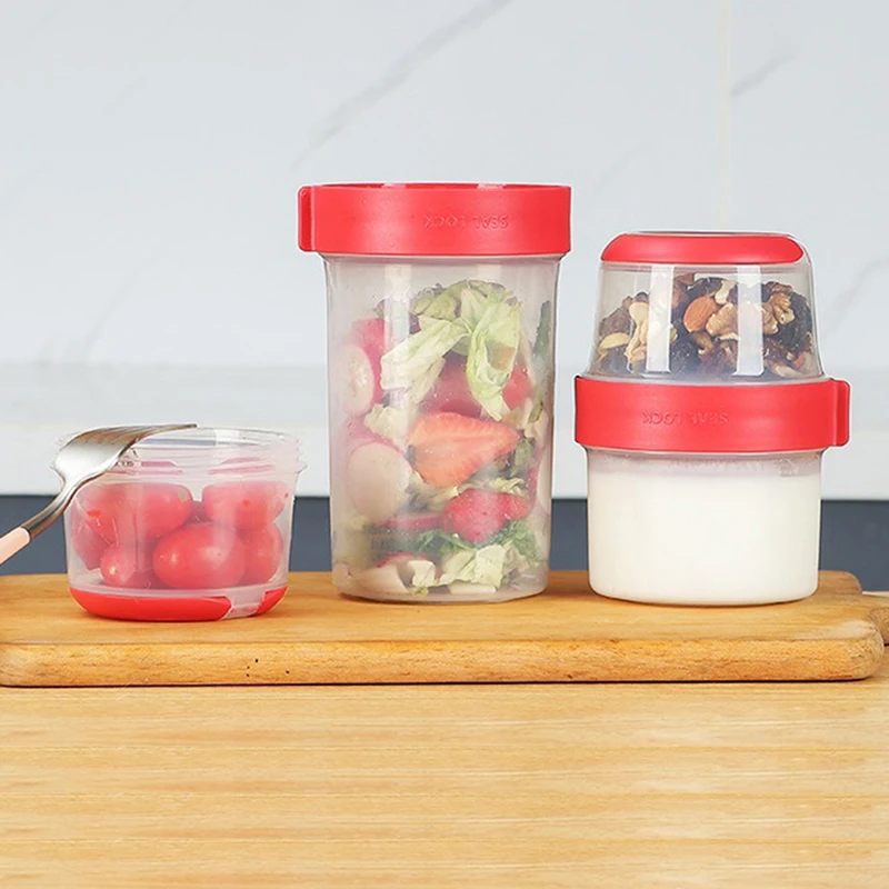กล่องเบนโตะแบบพกพา 2 ชั้น ขนาด - Baby Food Snacks Yogurt บทวิจารณ์และราคา