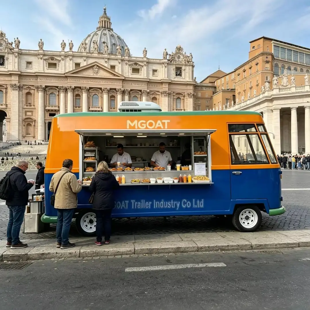 รถขายอาหารเคลื่อนที่เชิงพาณิชย - Food Truck With Snacks บทวิจารณ์และราคา