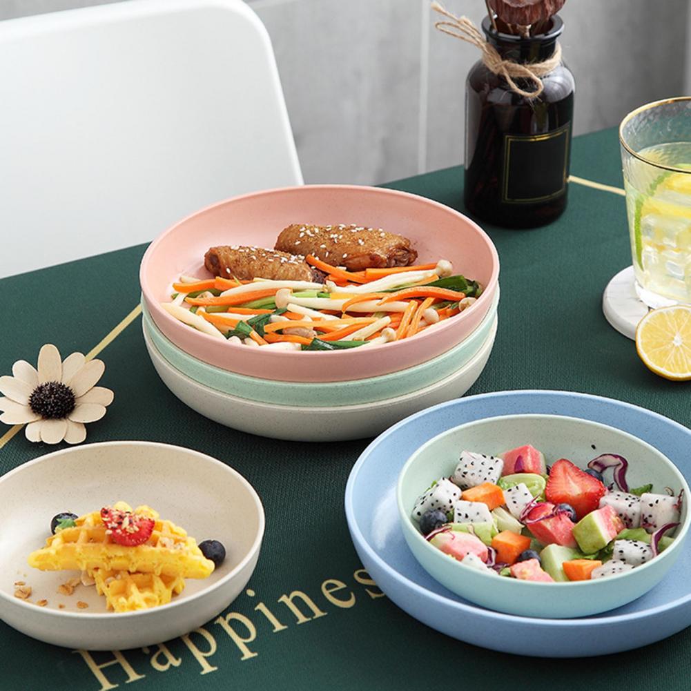 จานใยข้าวสาลี จานพลาสติกสำหรับ - Food Snacks With Fiber บทวิจารณ์และราคา