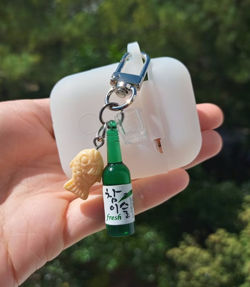 พวงกุญแจอาหารริมถนน ขวดโซจู sh - Food Zinc บทวิจารณ์และราคา