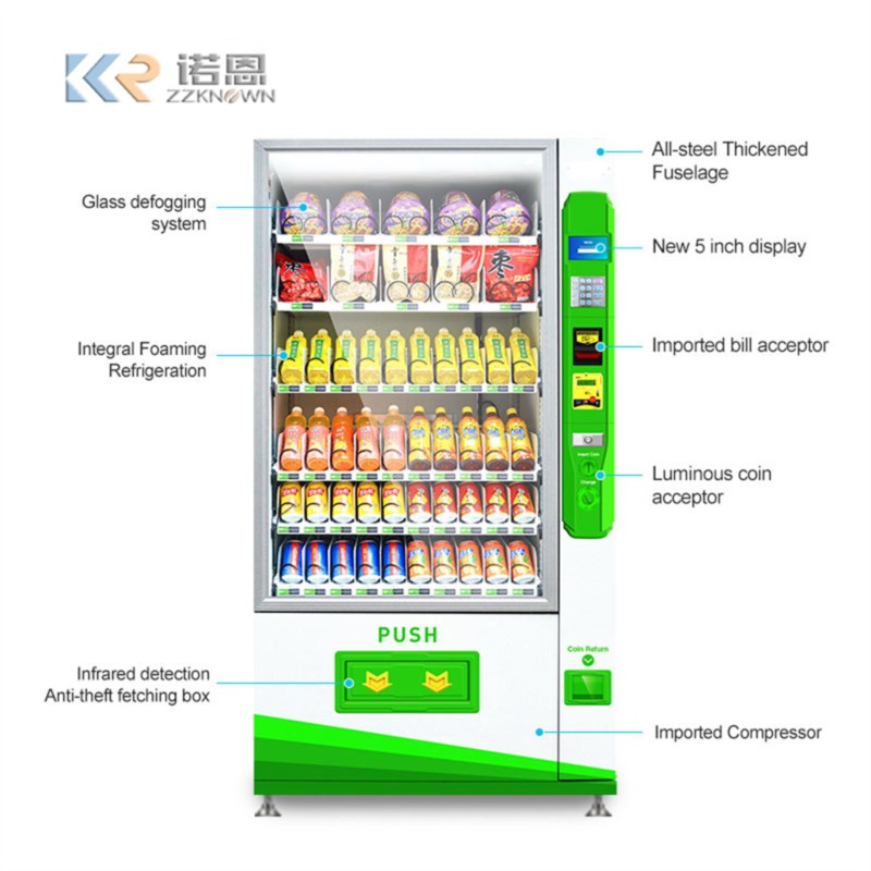 ตู้จำหน่ายเครื่องดื่มและขนมขนา - Food Snacks Candy บทวิจารณ์และราคา