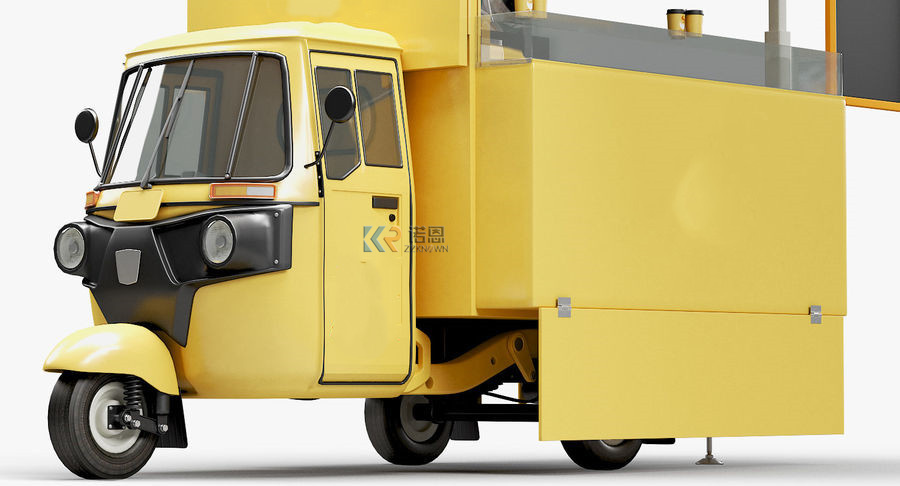 การออกแบบใหม่ถนนรถสามล้อไฟฟ้าร - Food Truck With Snacks บทวิจารณ์และราคา