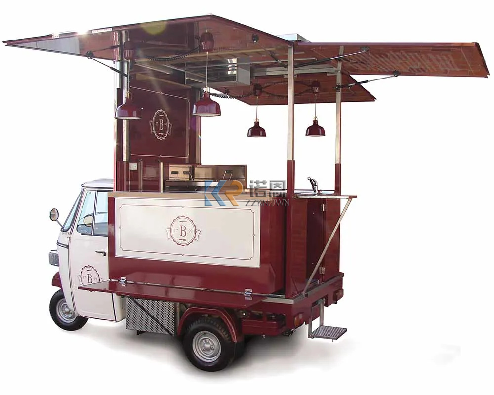 รถเข็นกาแฟมัลติฟังก์ชั่นรถพ่วง - Food Truck With Snacks บทวิจารณ์และราคา